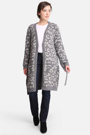 mySundaze Leopard Print Microfiber Robe with Belt and Pockets