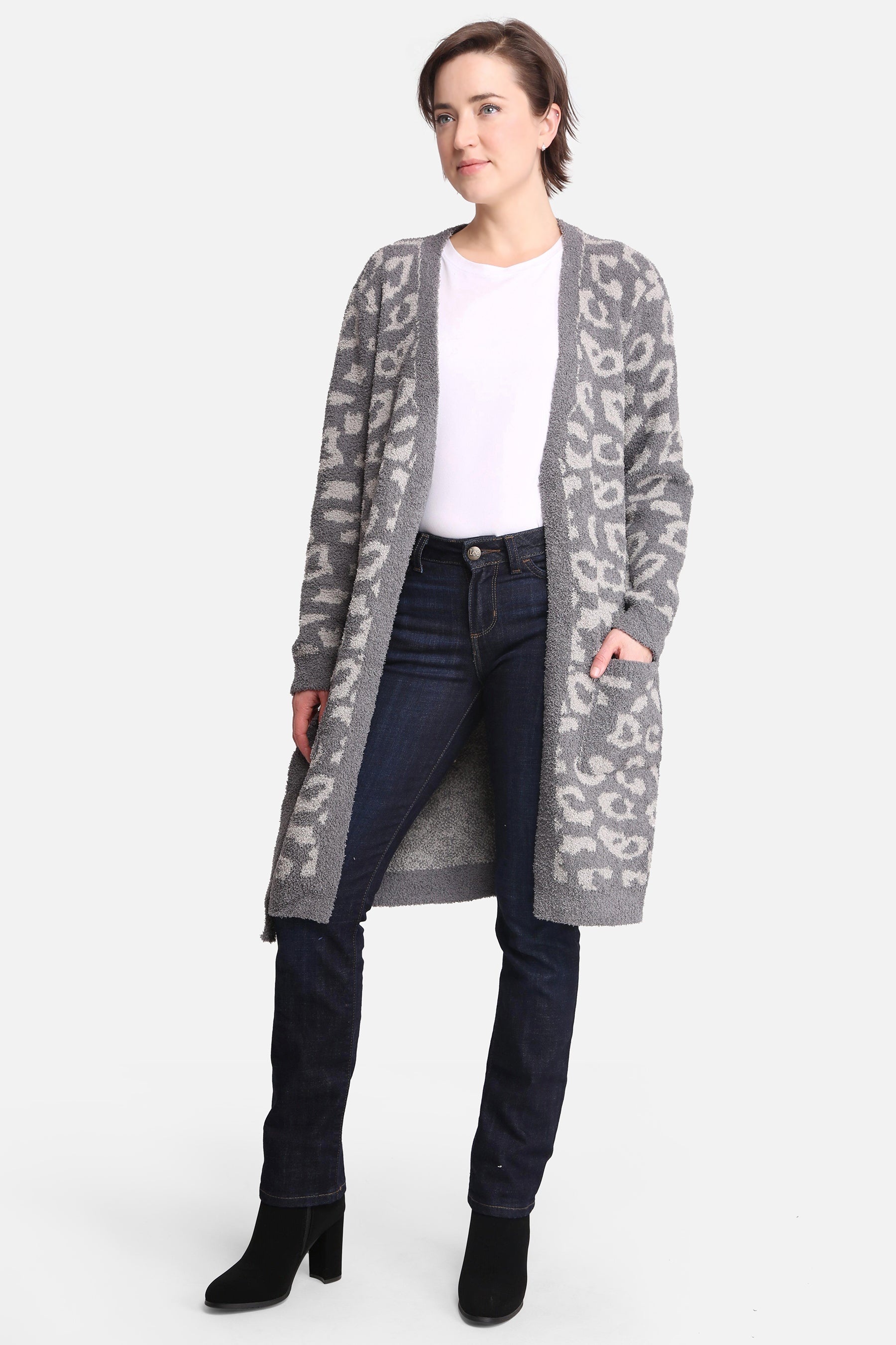 mySundaze Leopard Print Microfiber Robe with Belt and Pockets