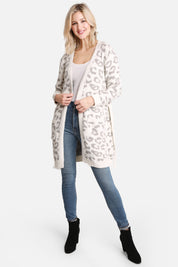 mySundaze Leopard Print Microfiber Robe with Belt and Pockets