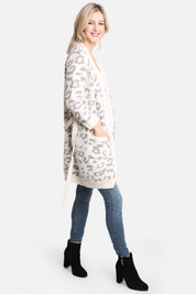 mySundaze Leopard Print Microfiber Robe with Belt and Pockets