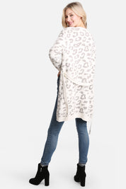 mySundaze Leopard Print Microfiber Robe with Belt and Pockets