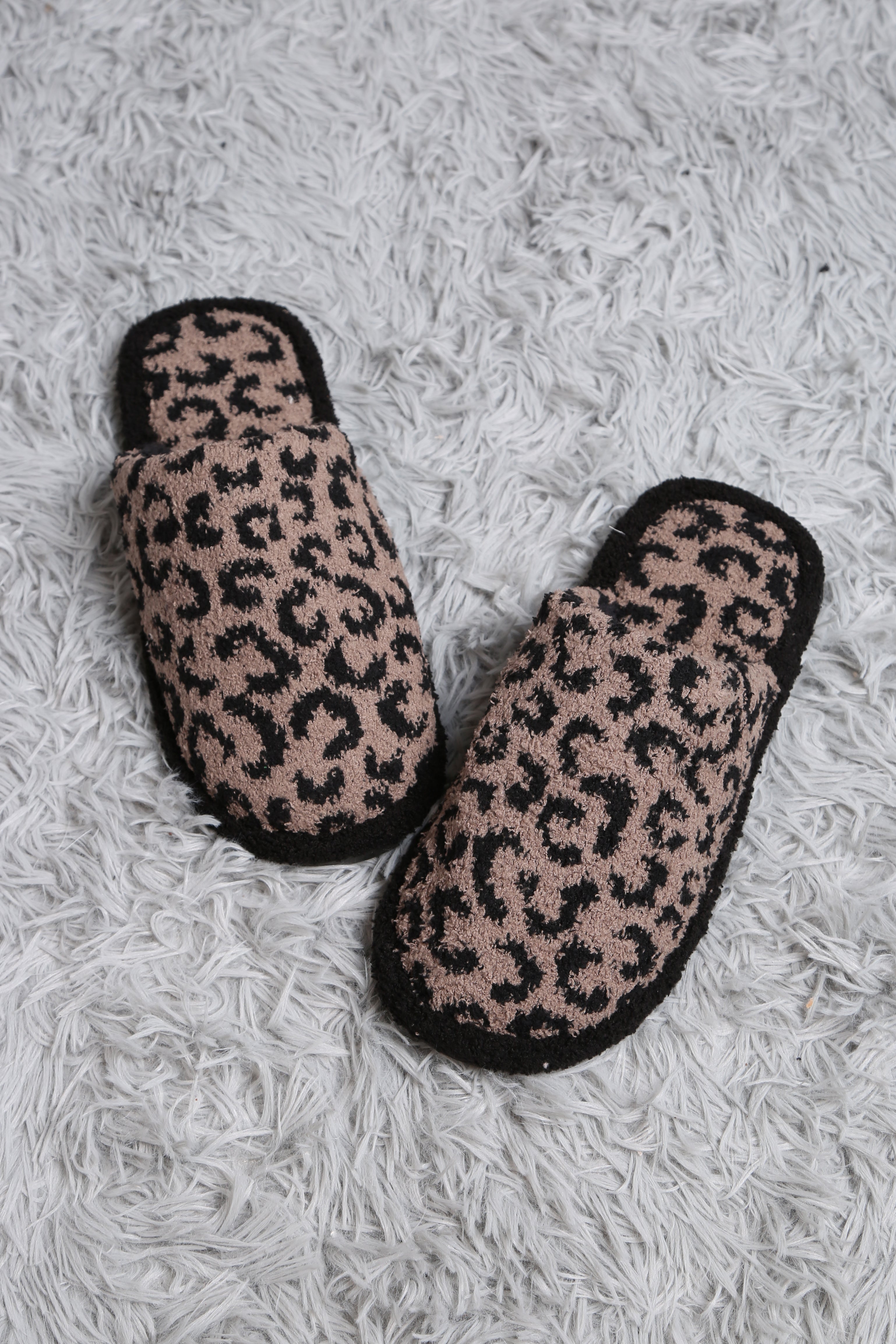 mySundaze Leopard Soft Microfiber Slippers