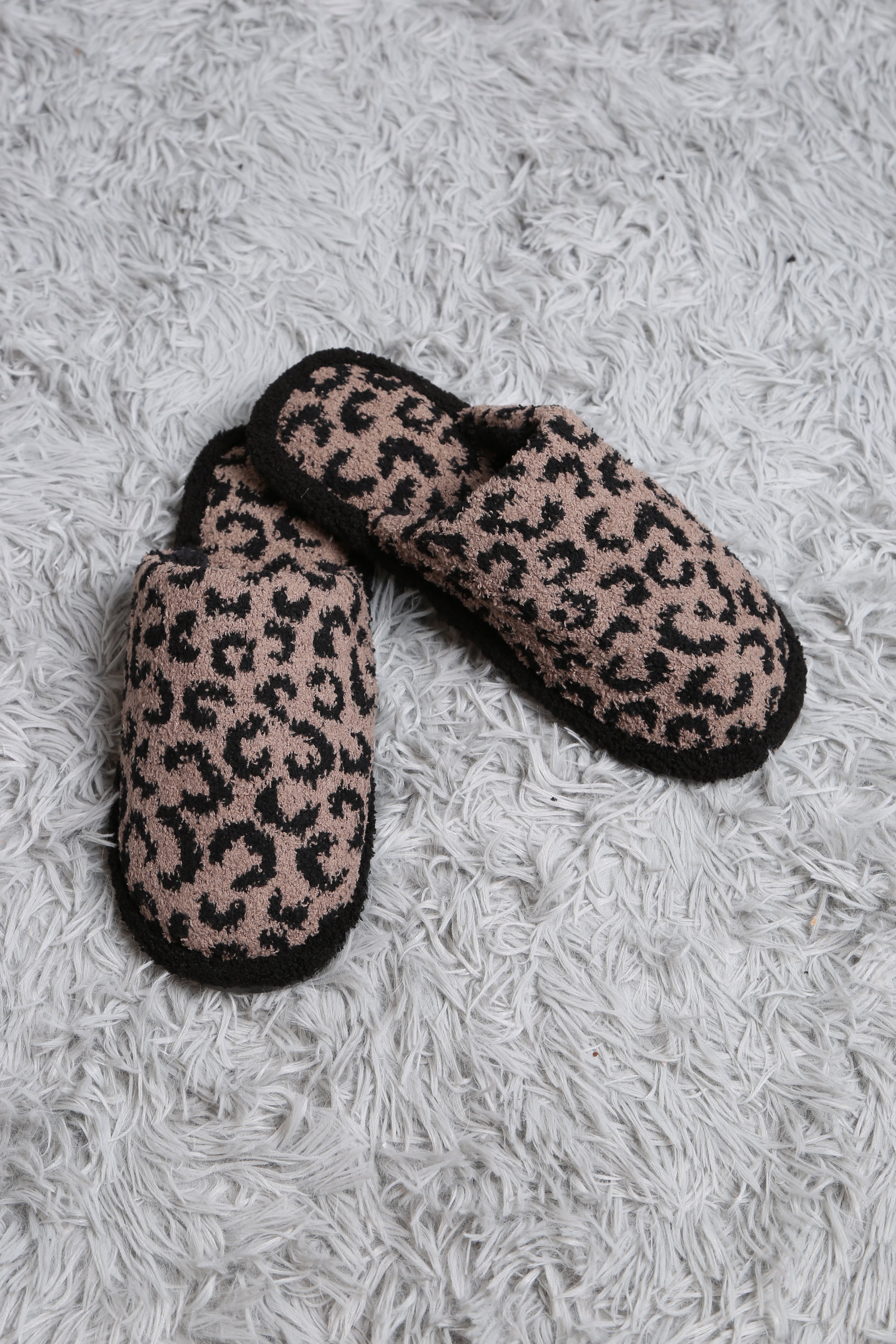 mySundaze Leopard Soft Microfiber Slippers