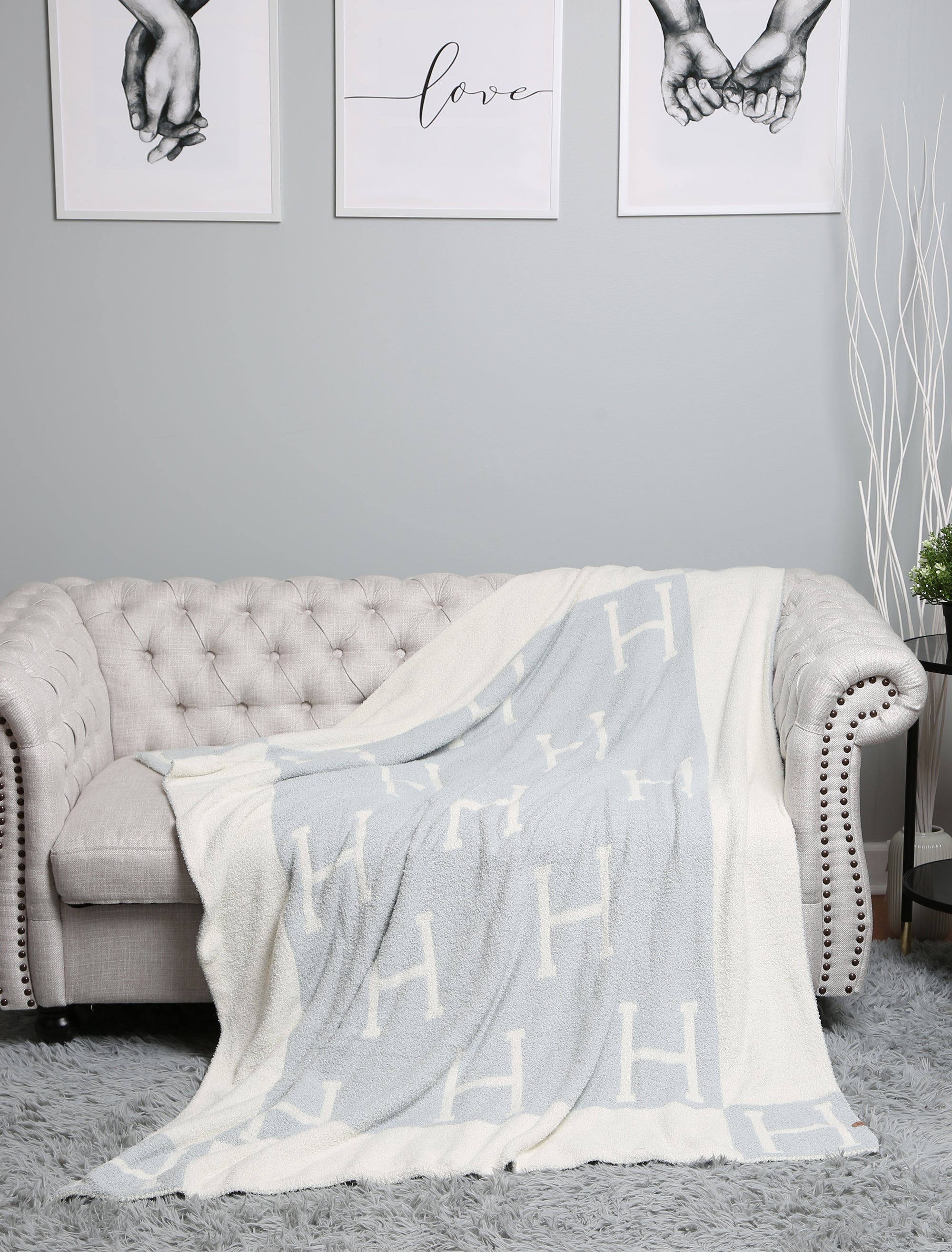 mySundaze H Throw Blanket Soft Microfiber 50x60