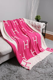 mySundaze H Throw Blanket Soft Microfiber 50x60