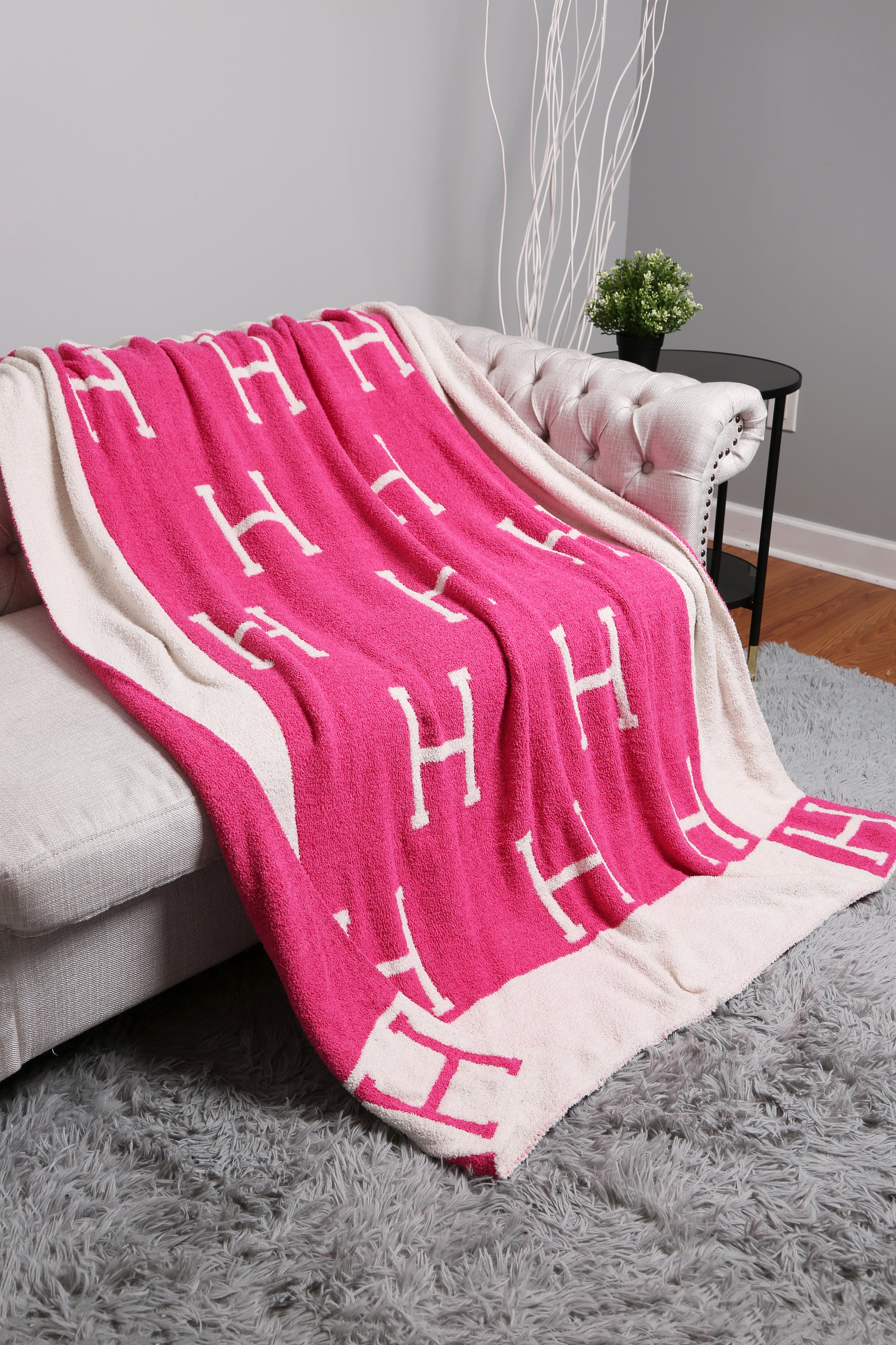 mySundaze H Throw Blanket Soft Microfiber 50x60
