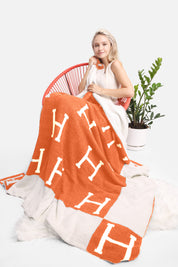 mySundaze H Throw Blanket Soft Microfiber 50x60