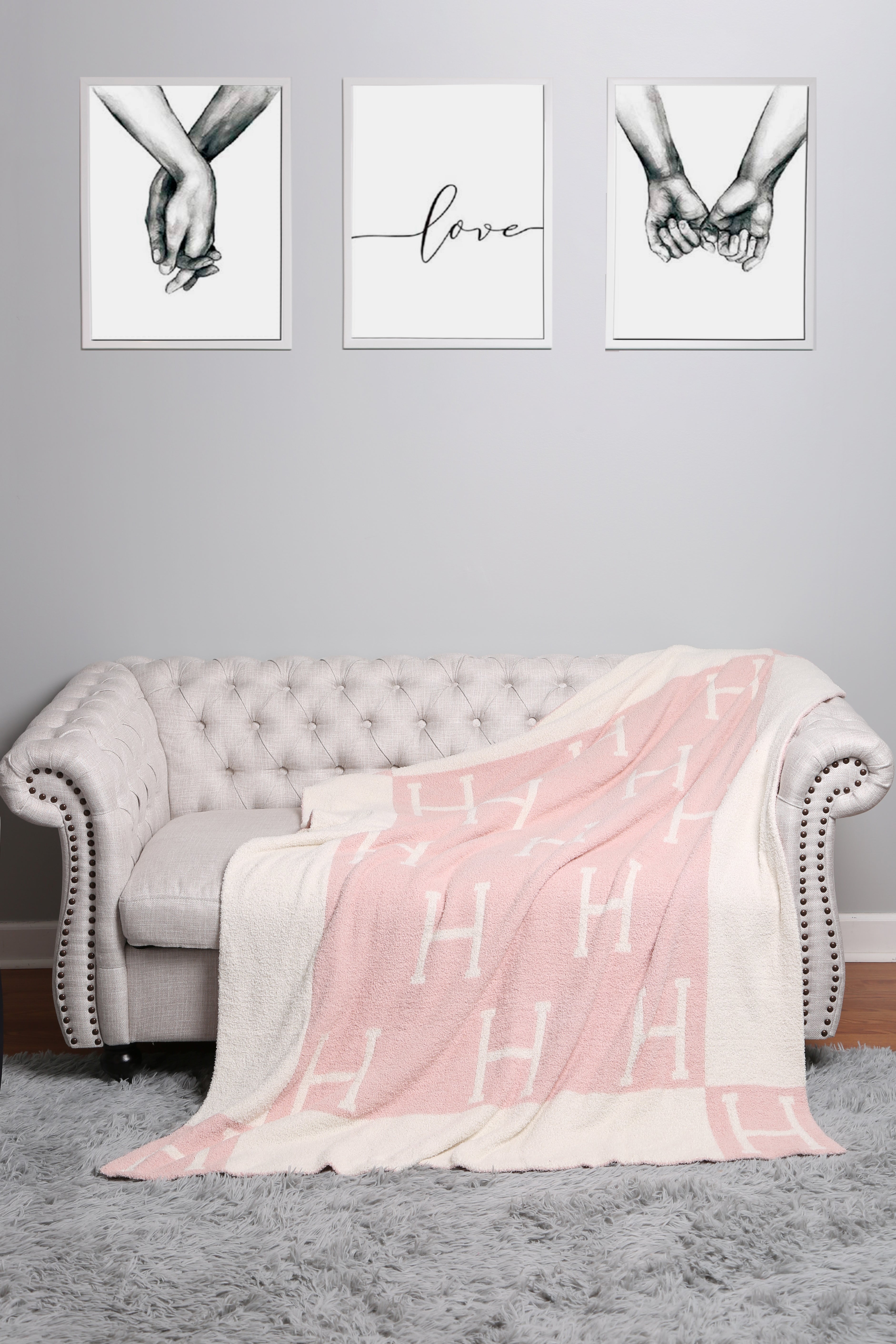 mySundaze H Throw Blanket Soft Microfiber 50x60