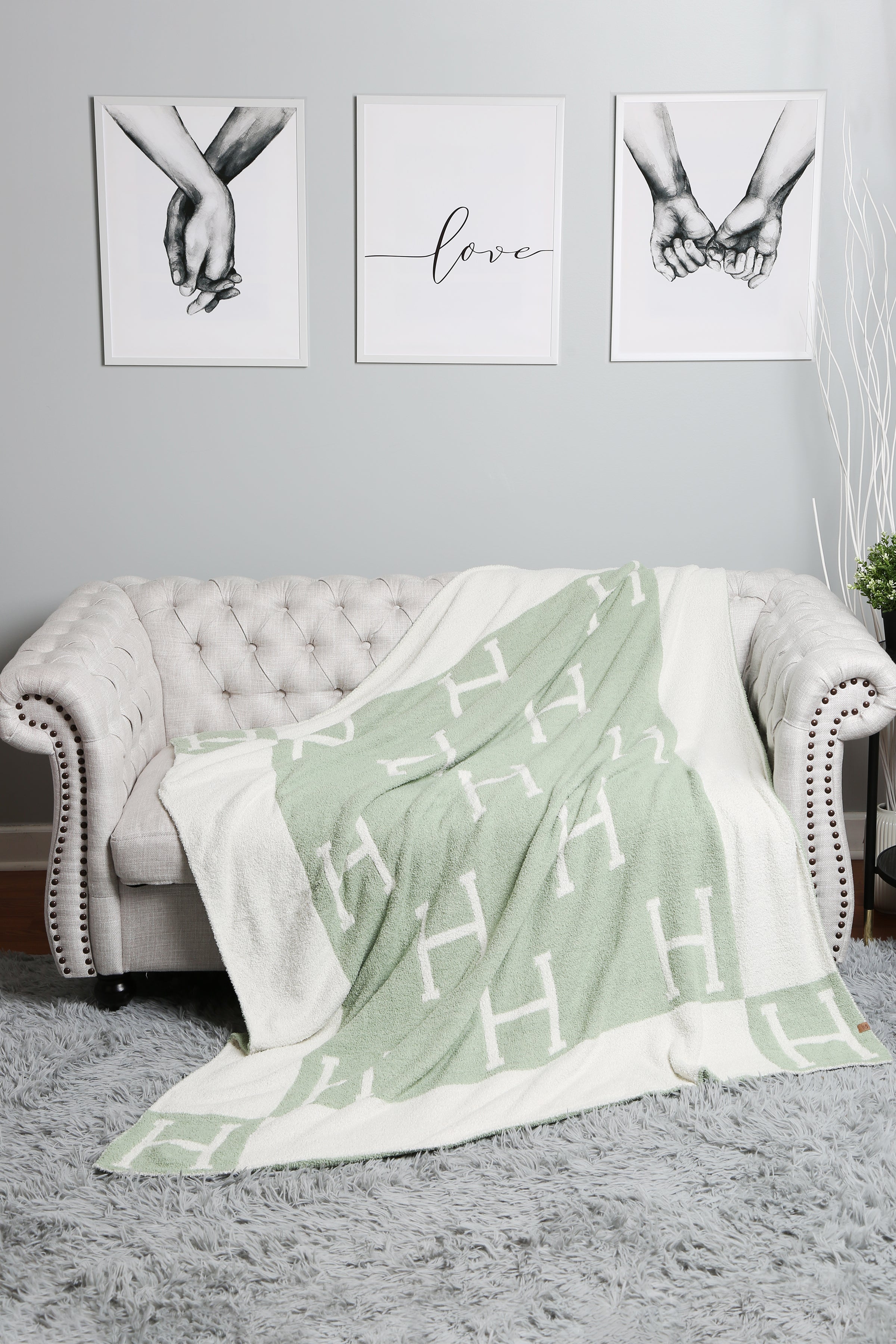 mySundaze H Throw Blanket Soft Microfiber 50x60