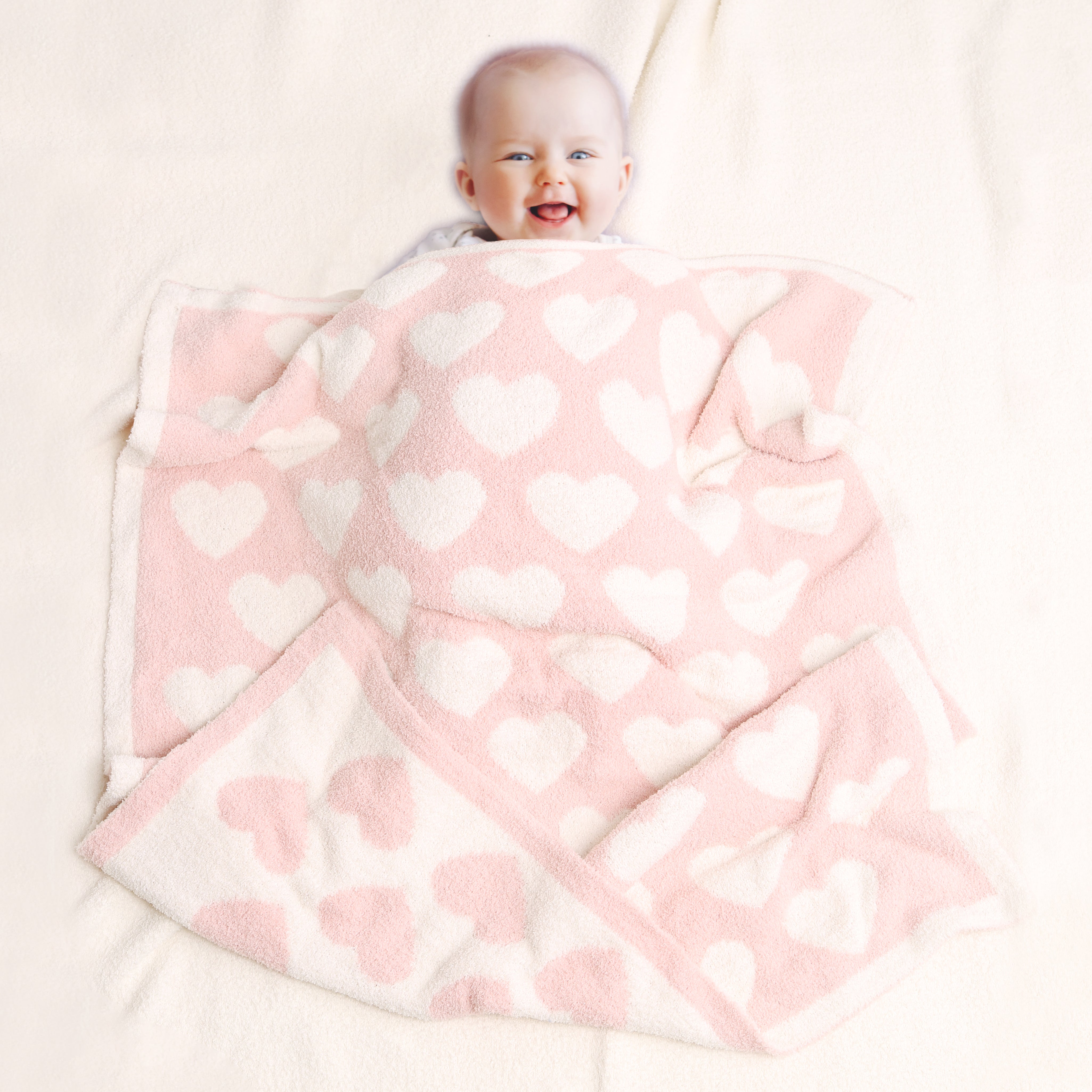 mySundaze Hearts Print Small Throw Blanket Soft Microfiber 29x35