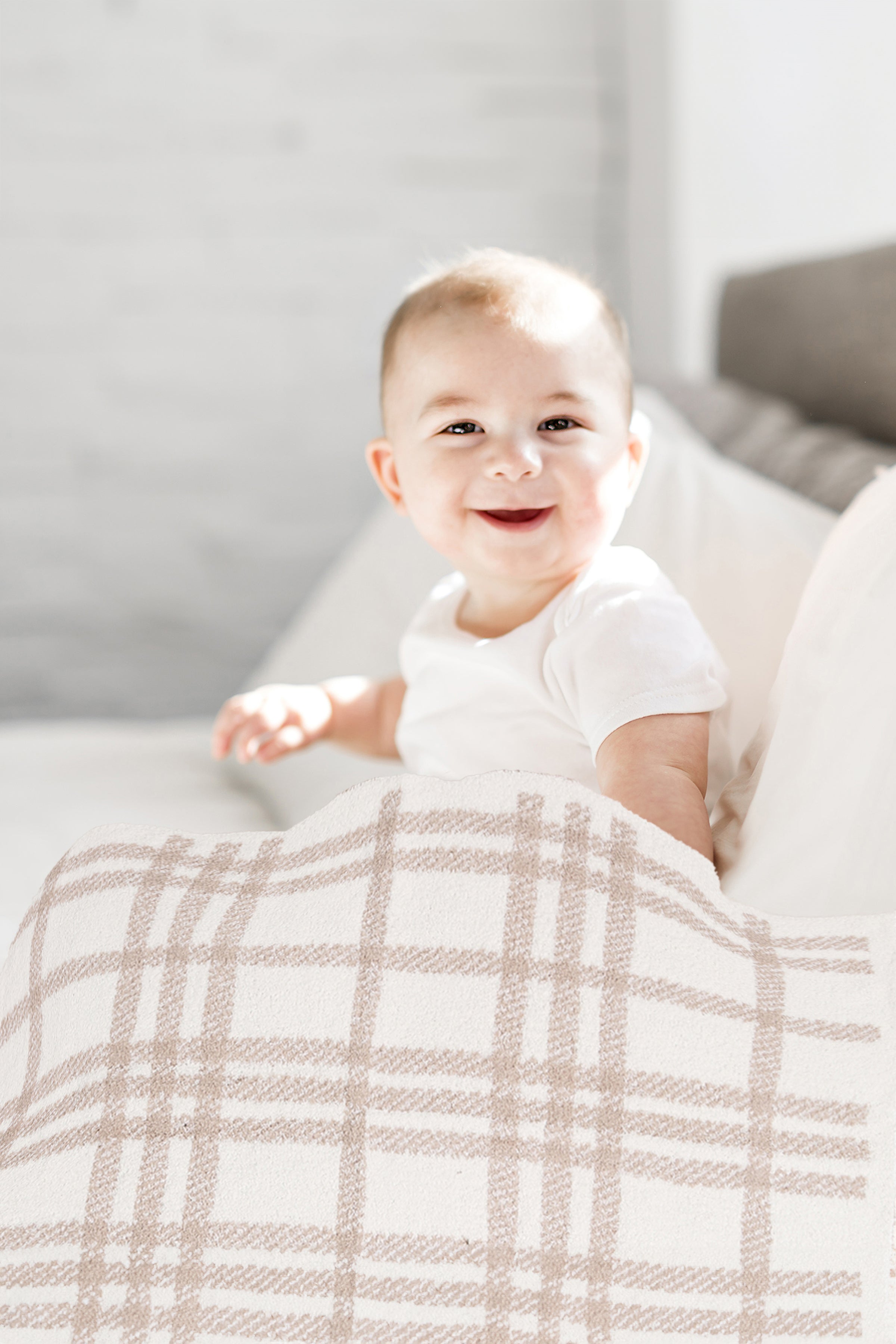 mySundaze Plaid Print Small Throw Blanket Soft Microfiber 29x35