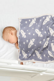 mySundaze Rocket Print Small Throw Blanket Soft Microfiber 29x35