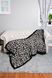 mySundaze Leopard Print Throw Blanket Soft Microfiber 50x60