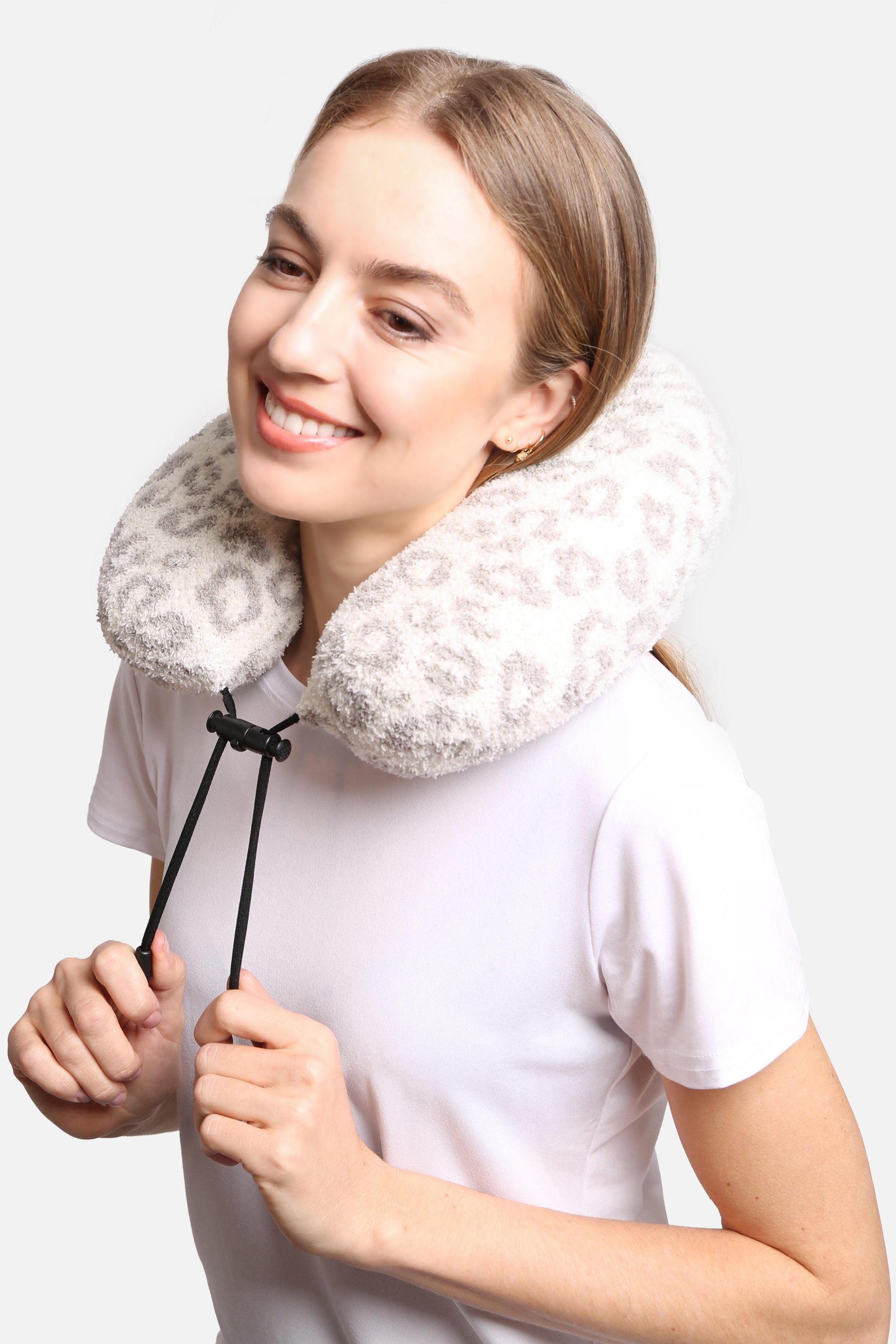 mySundaze Leopard Travel Neck Pillow Soft Memory Foam