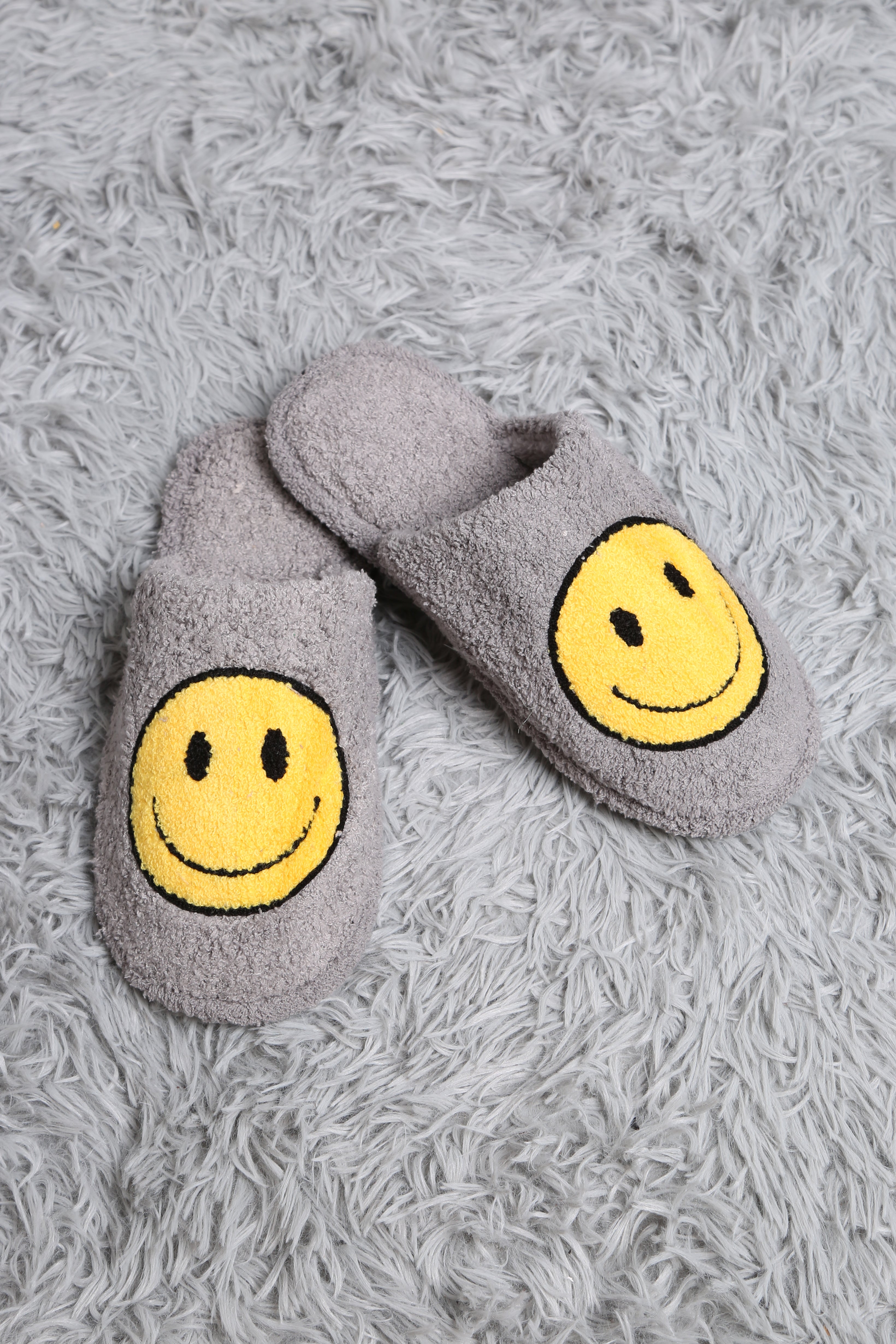 mySundaze Happy Face Soft Microfiber Slippers