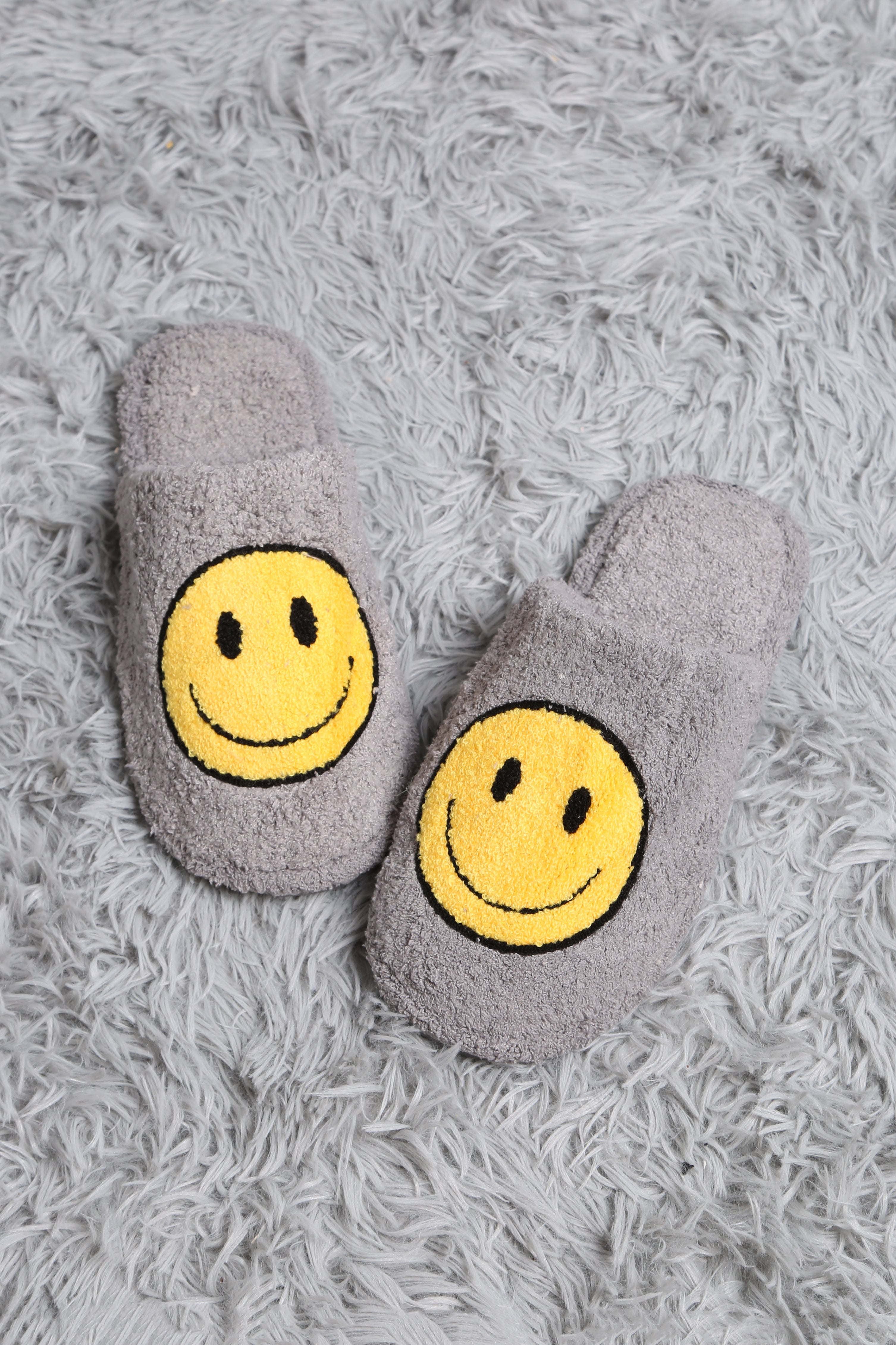 mySundaze Happy Face Soft Microfiber Slippers