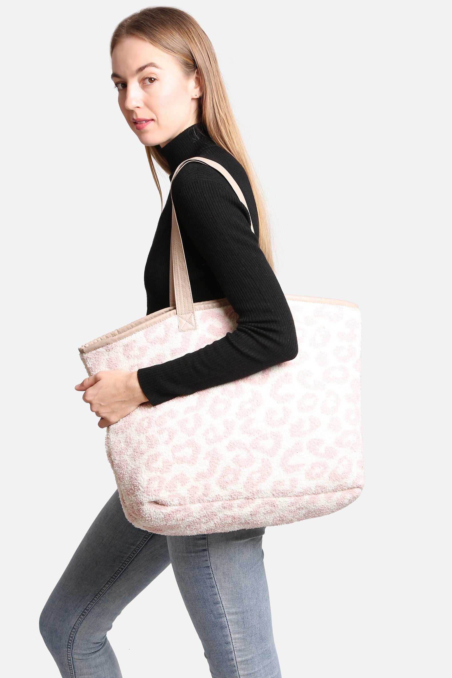 mySundaze Leopard Microfiber Tote Bag