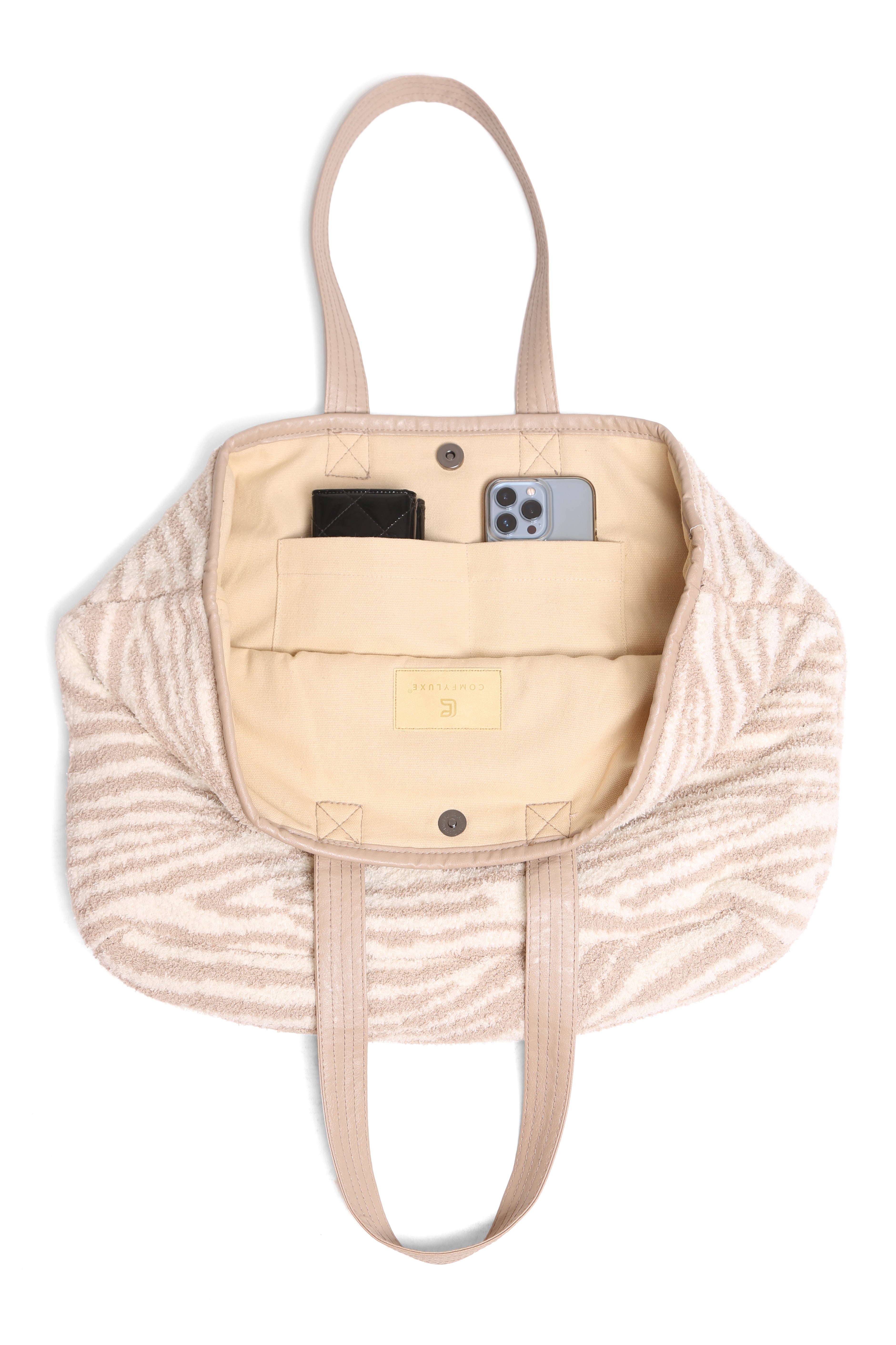 mySundaze Zebra Microfiber Tote Bag