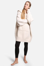 mySundaze Solid Oversized Hooded Microfiber Wearable Blanket