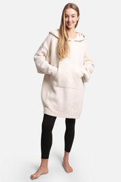 mySundaze Solid Oversized Hooded Microfiber Wearable Blanket