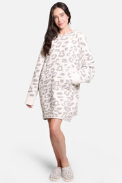 mySundaze Leopard Oversized Hooded Microfiber Wearable Blanket
