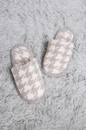 mySundaze Houndstooth Soft Microfiber Slippers