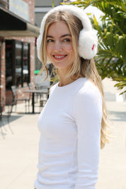 mySundaze Cherry Ear Muffs Soft Faux Fur Lining