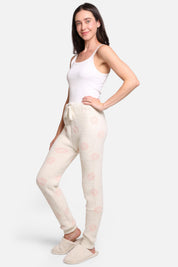 mySundaze Kisses Print Microfiber Loungewear Pants with Drawstring