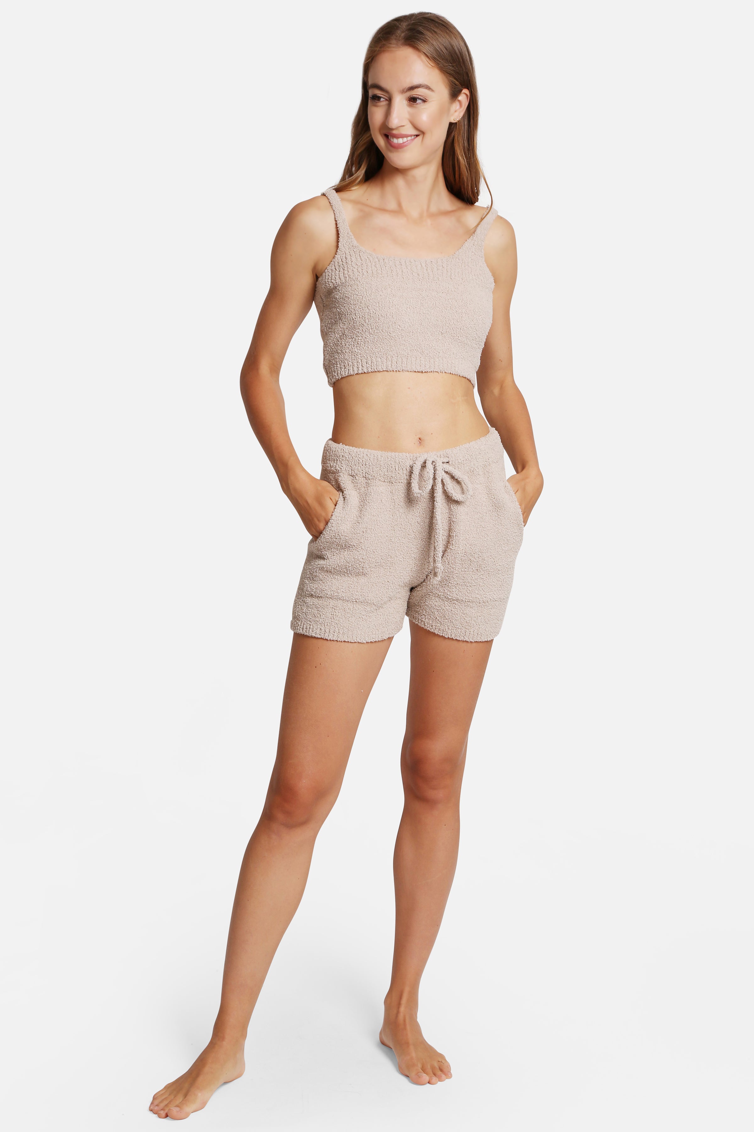 mySundaze Solid Microfiber Crop Tank Top