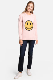 mySundaze Happy Face Pattern Luxury Soft Lounge Sweater