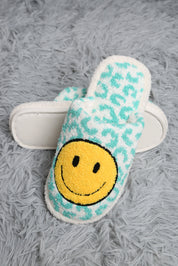 mySundaze Leopard Happy Face Soft Microfiber Slippers