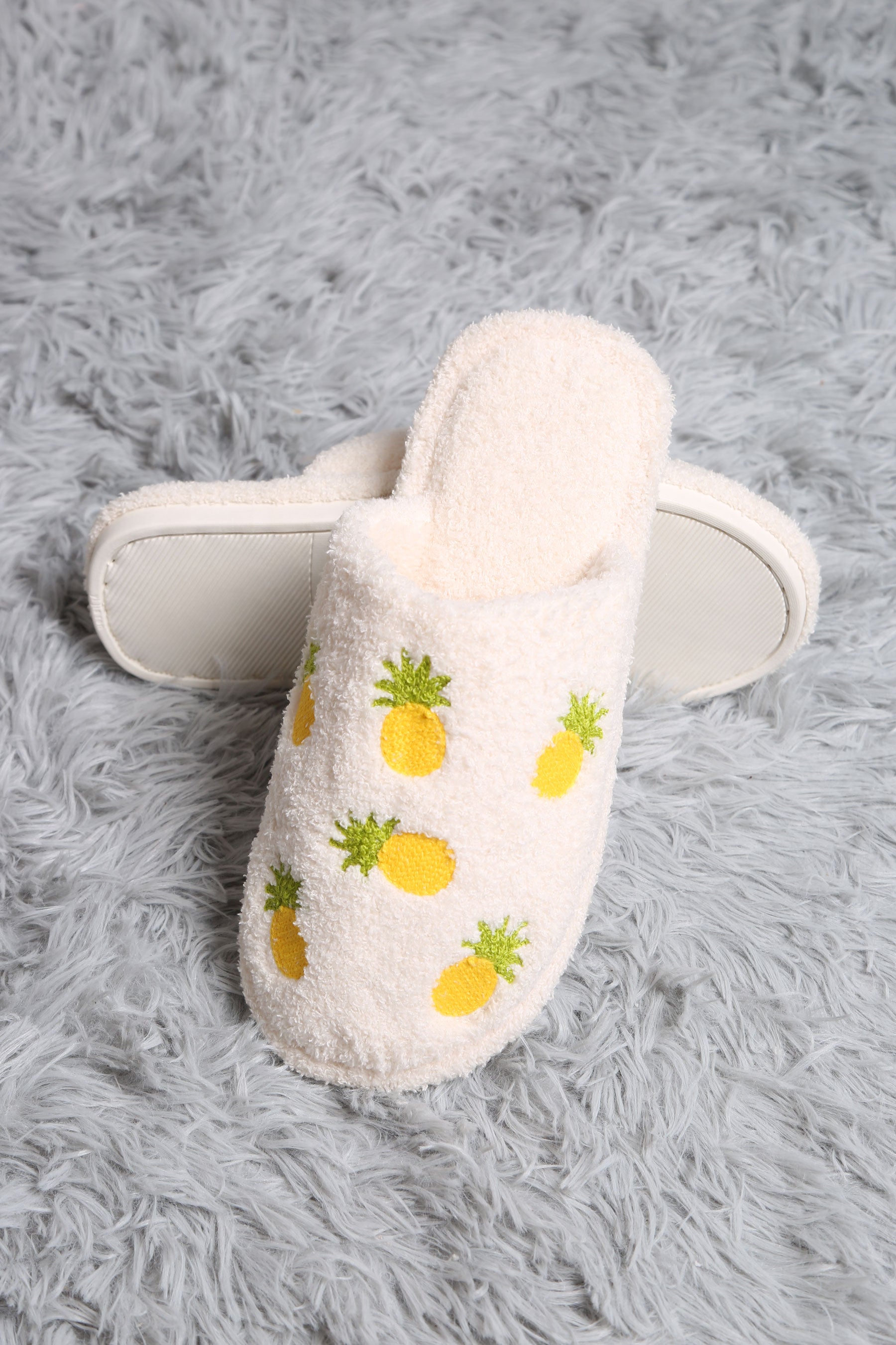 mySundaze Pineapple Soft Microfiber Slippers