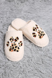 mySundaze Leopard Dog Paw Soft Microfiber Slippers