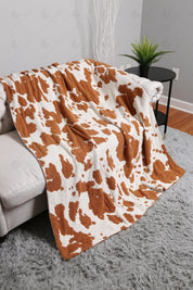 mySundaze Cow Print Throw Blanket Soft Microfiber 50x60