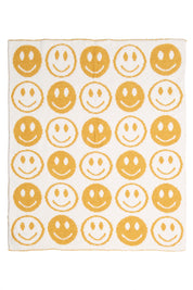 mySundaze Happy Faces Small Throw Blanket  Soft Microfiber 29x35
