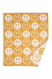 mySundaze Happy Faces Small Throw Blanket  Soft Microfiber 29x35
