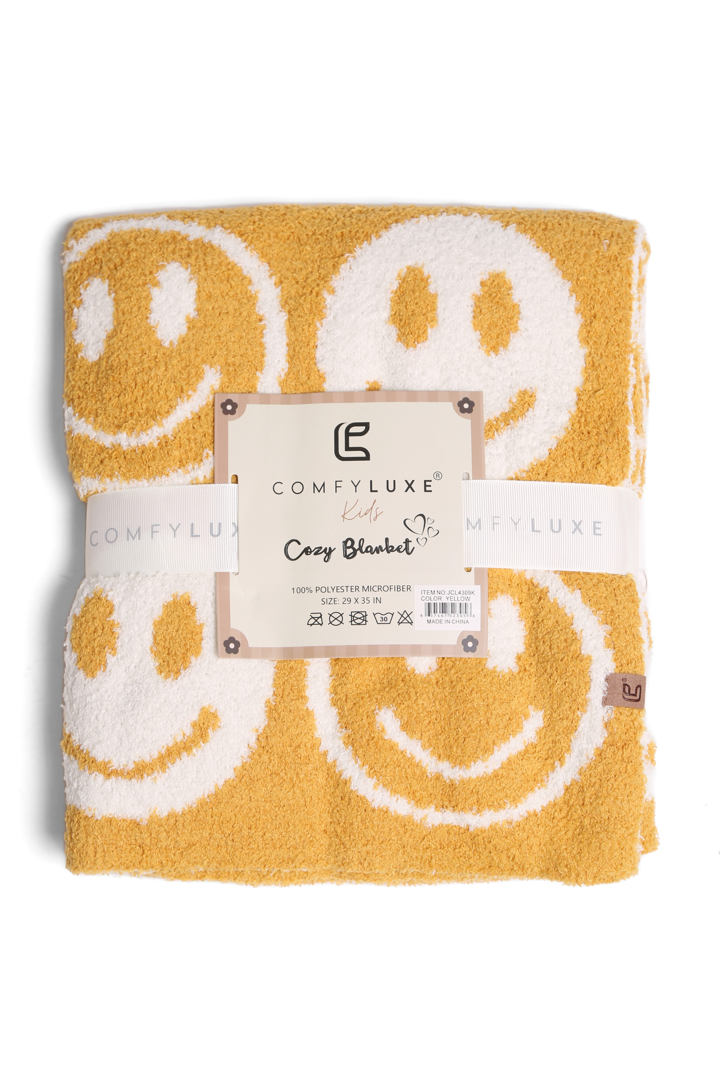 mySundaze Happy Faces Small Throw Blanket  Soft Microfiber 29x35