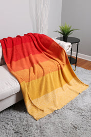mySundaze Red Gradient Throw Blanket Soft Microfiber 50x60