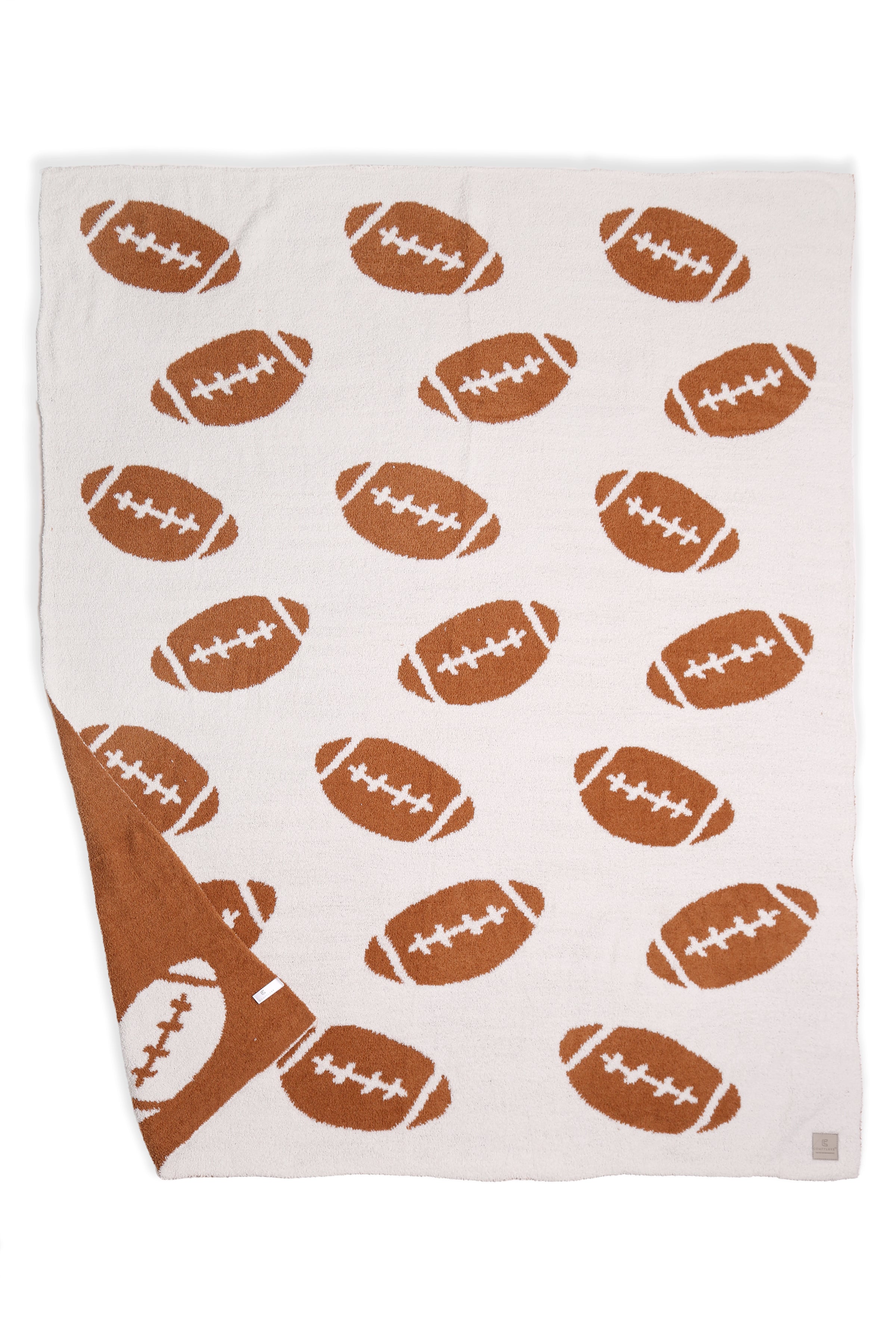 mySundaze Football Print Throw Blanket Soft Microfiber 50x60
