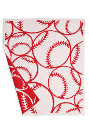 mySundaze Baseball Print Small Throw Blanket Soft Microfiber 29x35