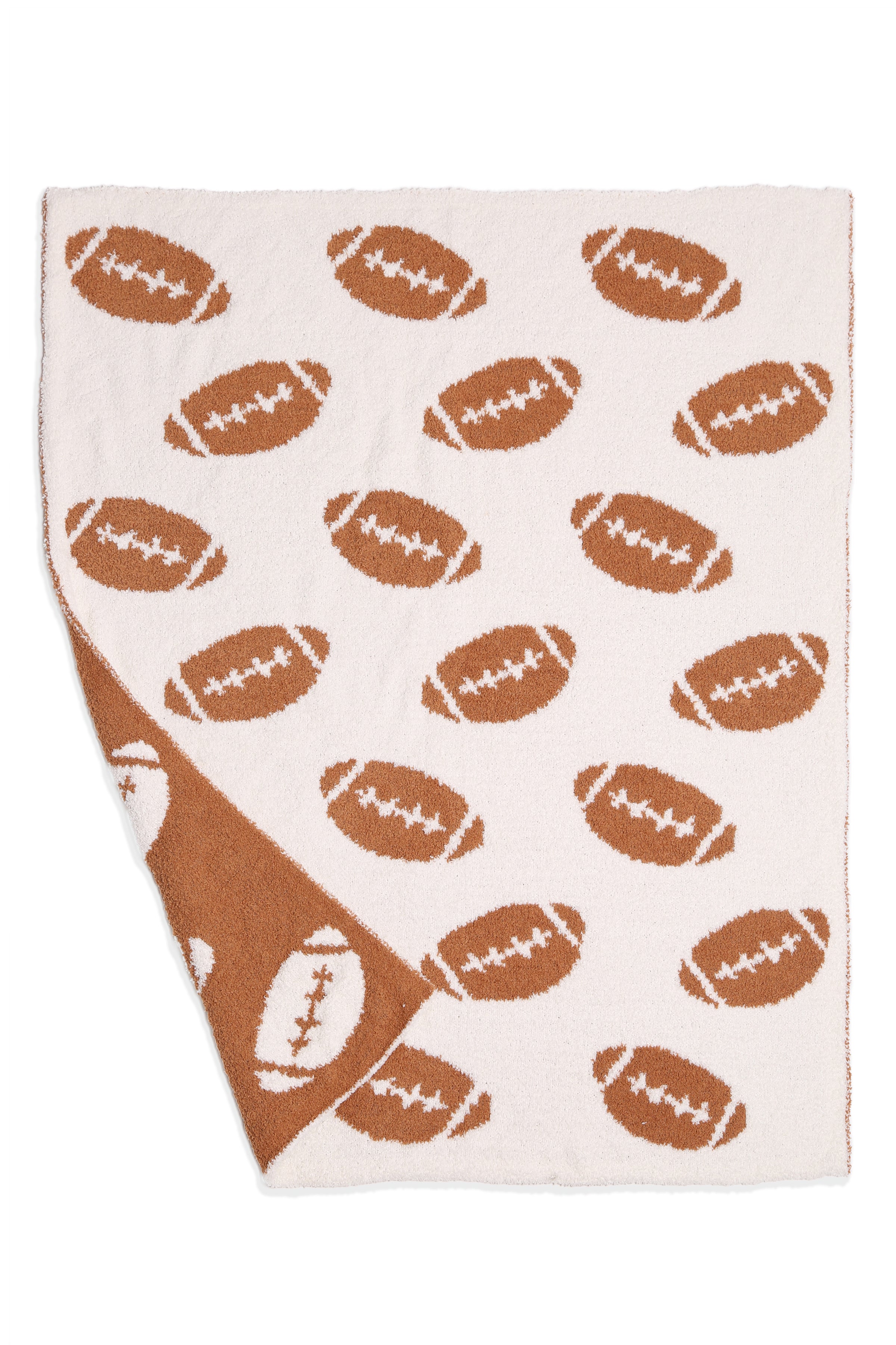 mySundaze Football Print Small Throw Blanket Soft Microfiber 29x35