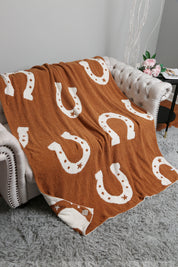 mySundaze Horseshoes Throw Blanket Soft Microfiber 50x60