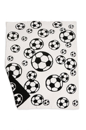 mySundaze Soccer Ball Print Throw Blanket Soft Microfiber 50x60