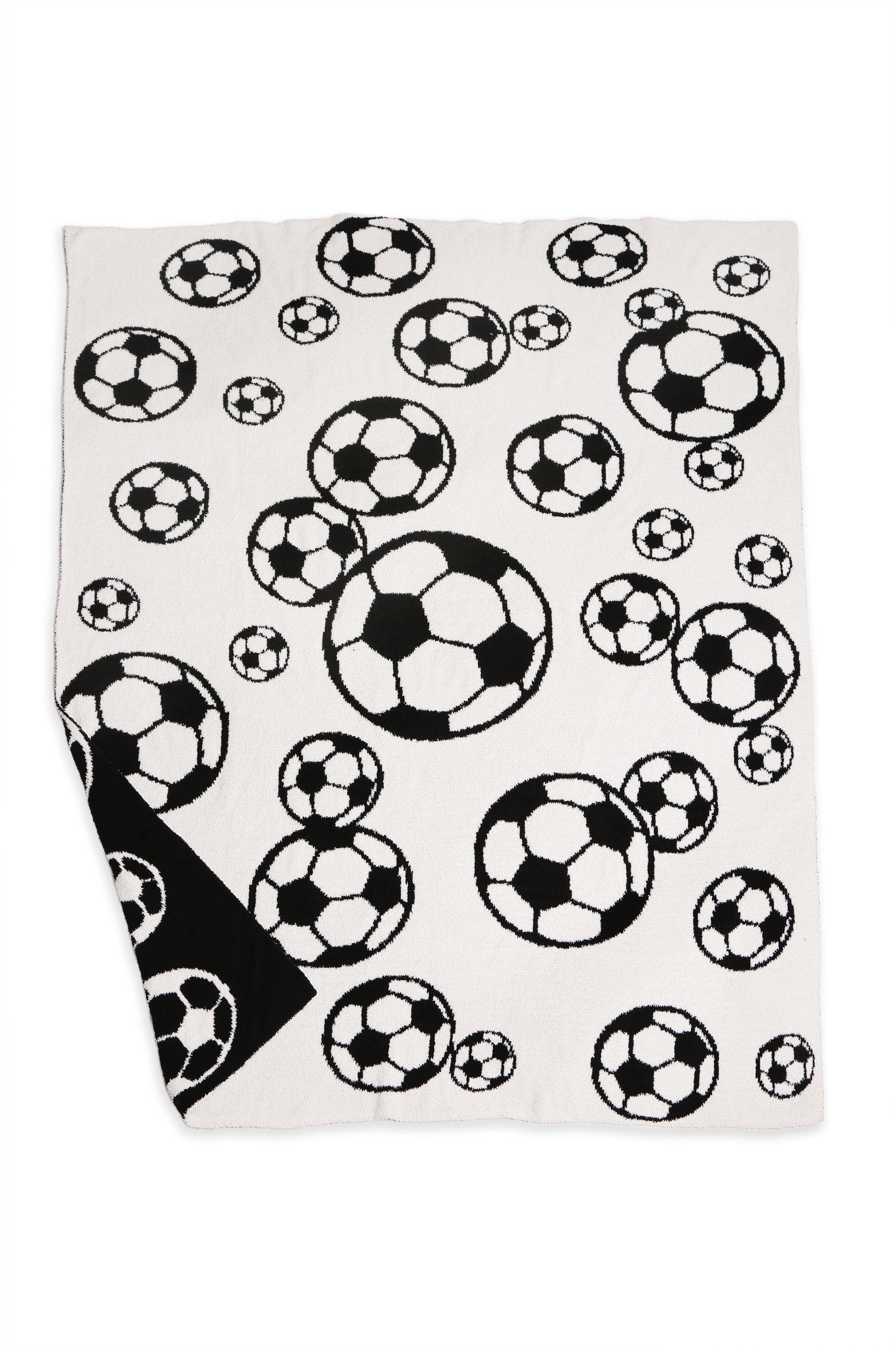mySundaze Soccer Ball Print Throw Blanket Soft Microfiber 50x60