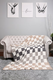 mySundaze Multi-Color Checkered Throw Blanket Soft Microfiber 50x60