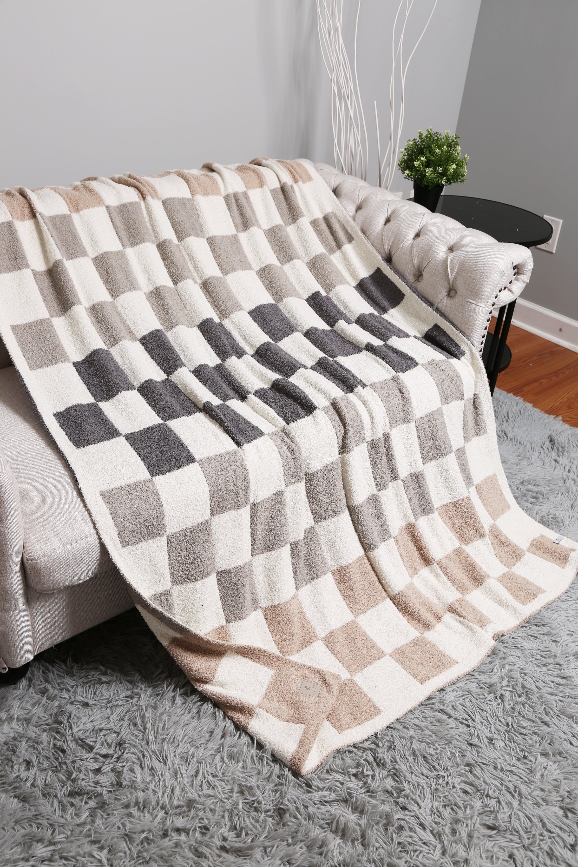 mySundaze Multi-Color Checkered Throw Blanket Soft Microfiber 50x60