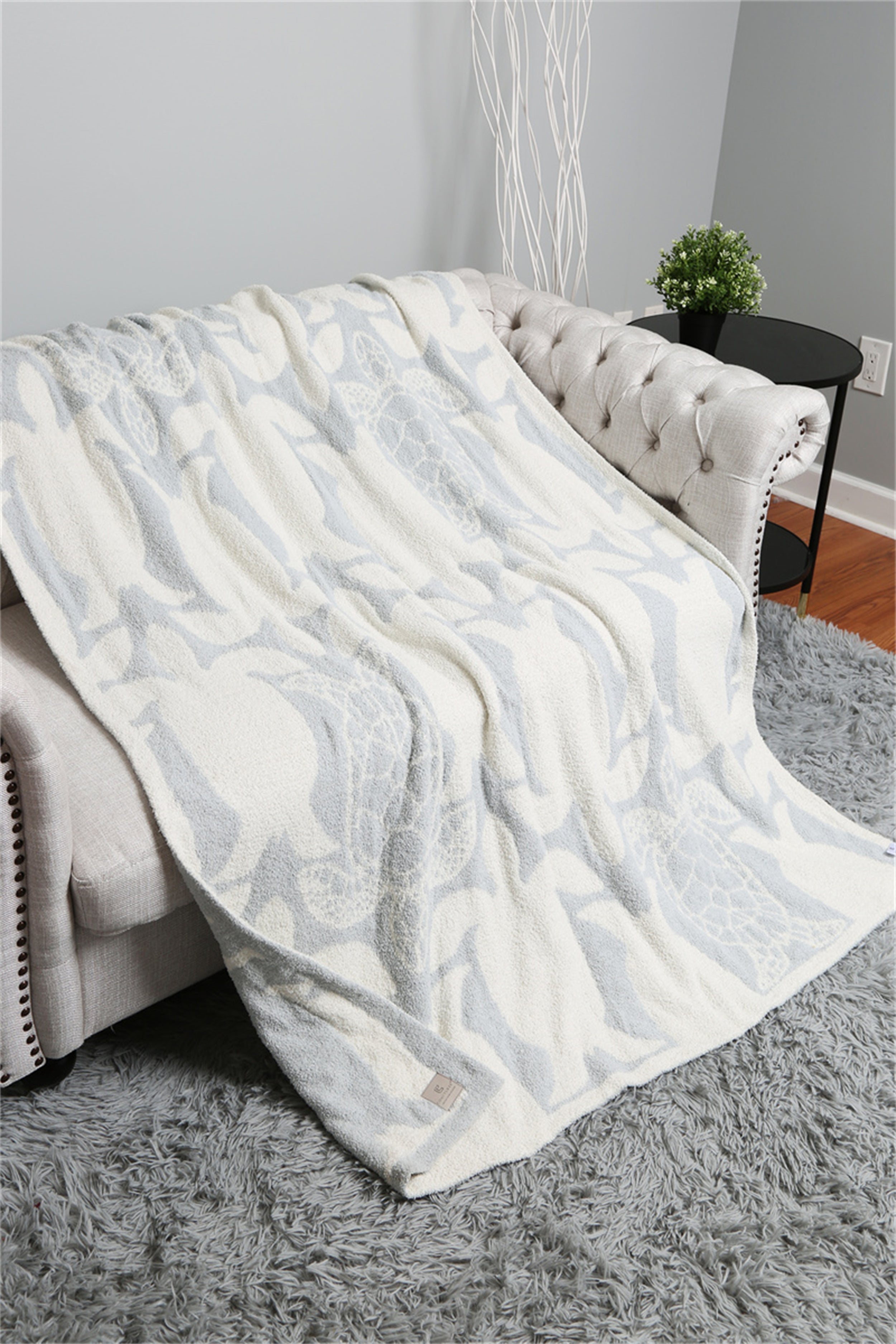 mySundaze Turtle Print Throw Blanket Soft Microfiber 50x60