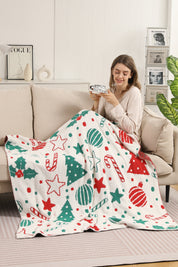 mySundaze Christmas Theme Throw Blanket Soft Microfiber 50x60