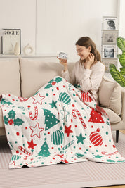 mySundaze Christmas Theme Throw Blanket Soft Microfiber 50x60