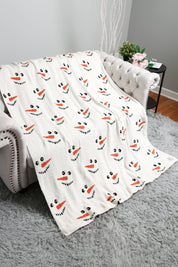 mySundaze Snowman Throw Blanket Soft Microfiber 50x60